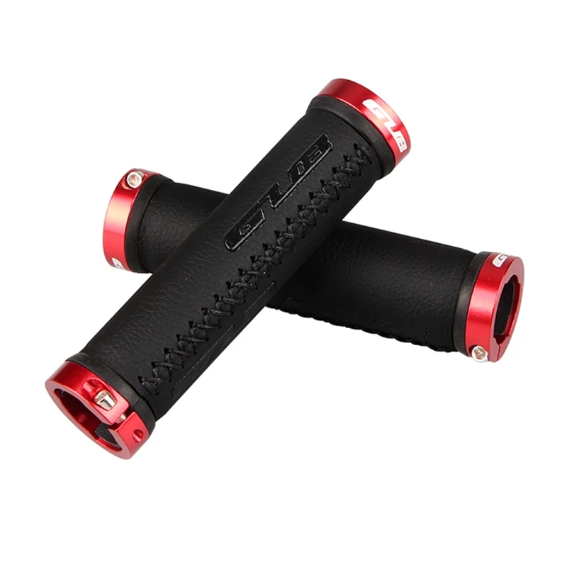GUB Leather Bicycle Cycling Handle Grips Anti Slip Rubber MTB Road Bike