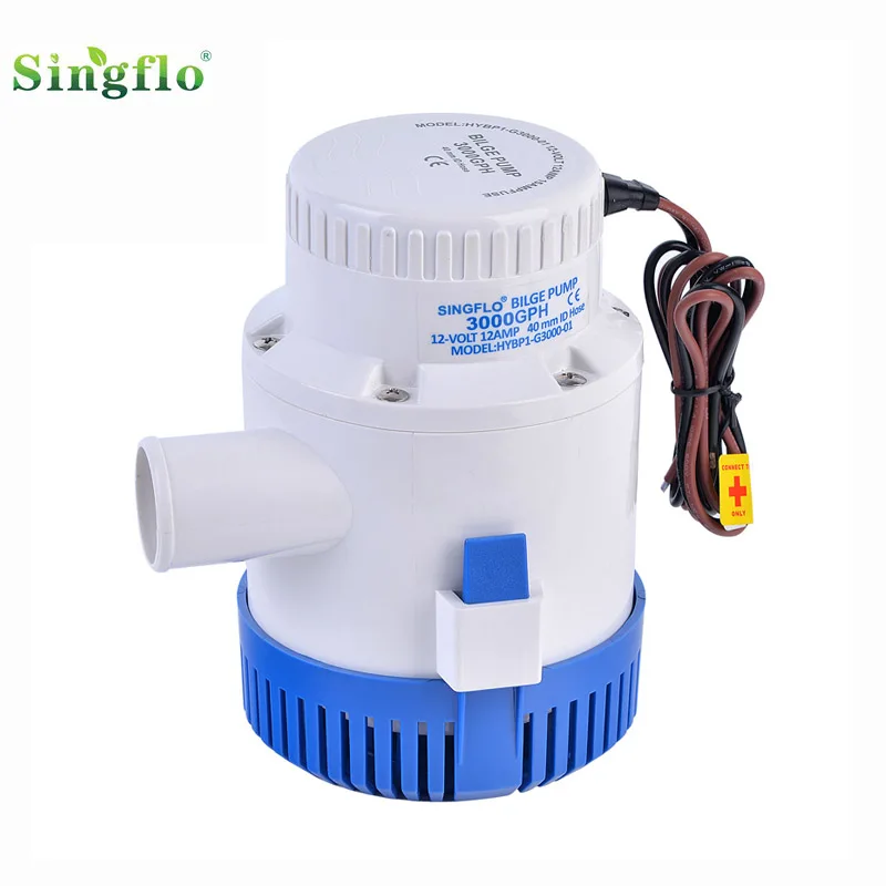 Sump Pump 12v 12A with Manual 3500 GPH Marine Boat Pools Ponds Bilge