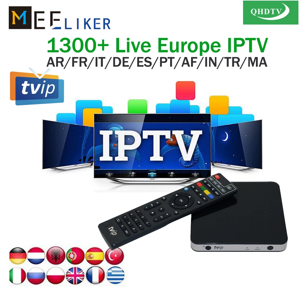 

Frence TVIP 605 Set Top Box android & Linux Dual OS Arabic Ducth BEST Spain QHDTV 1year IPTV subscription VOD smart ip tv box