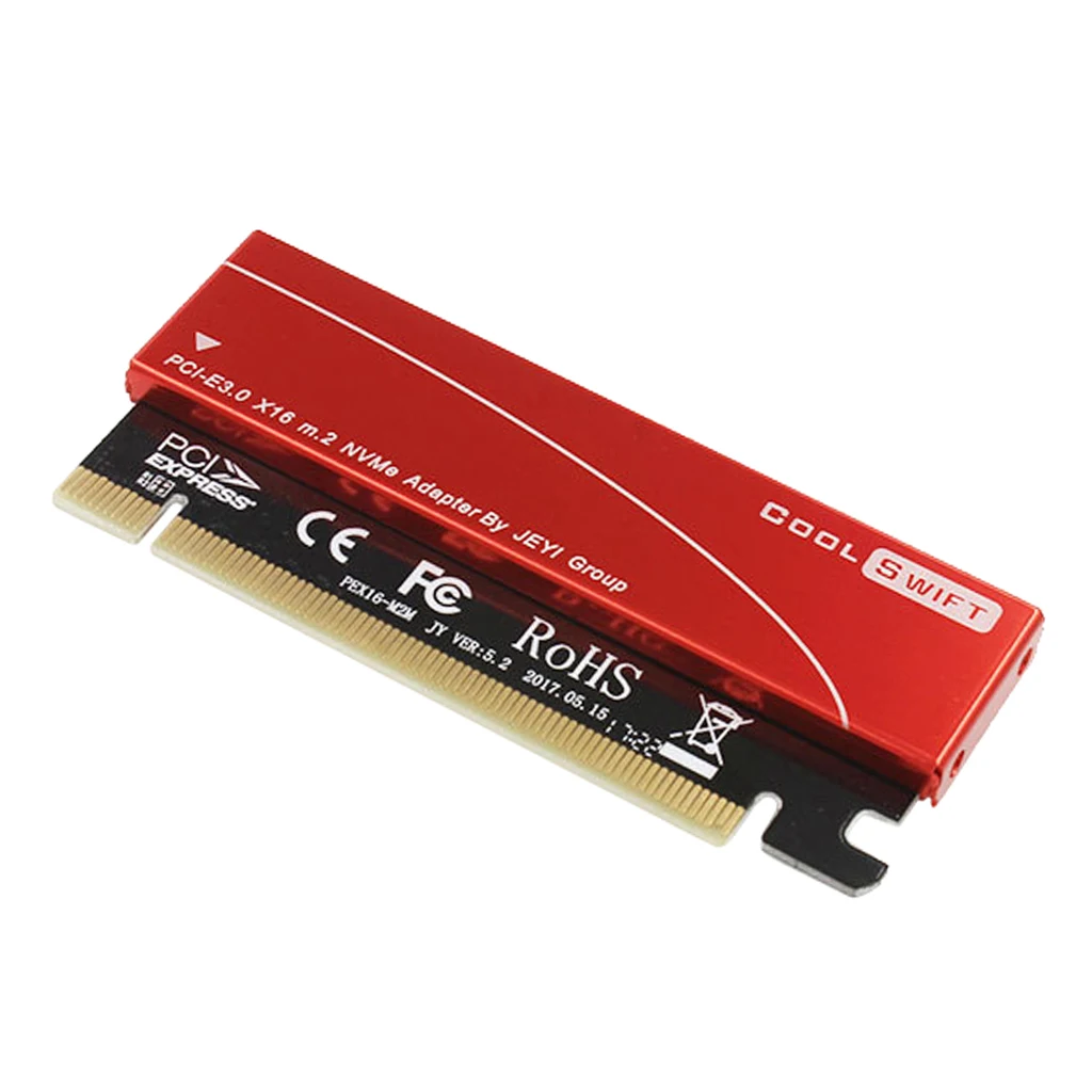 Dovewill NVMe M.2 NGFF SSD to PCIE 3.0 X16 Adapter Expansion Card with Heatsink Case