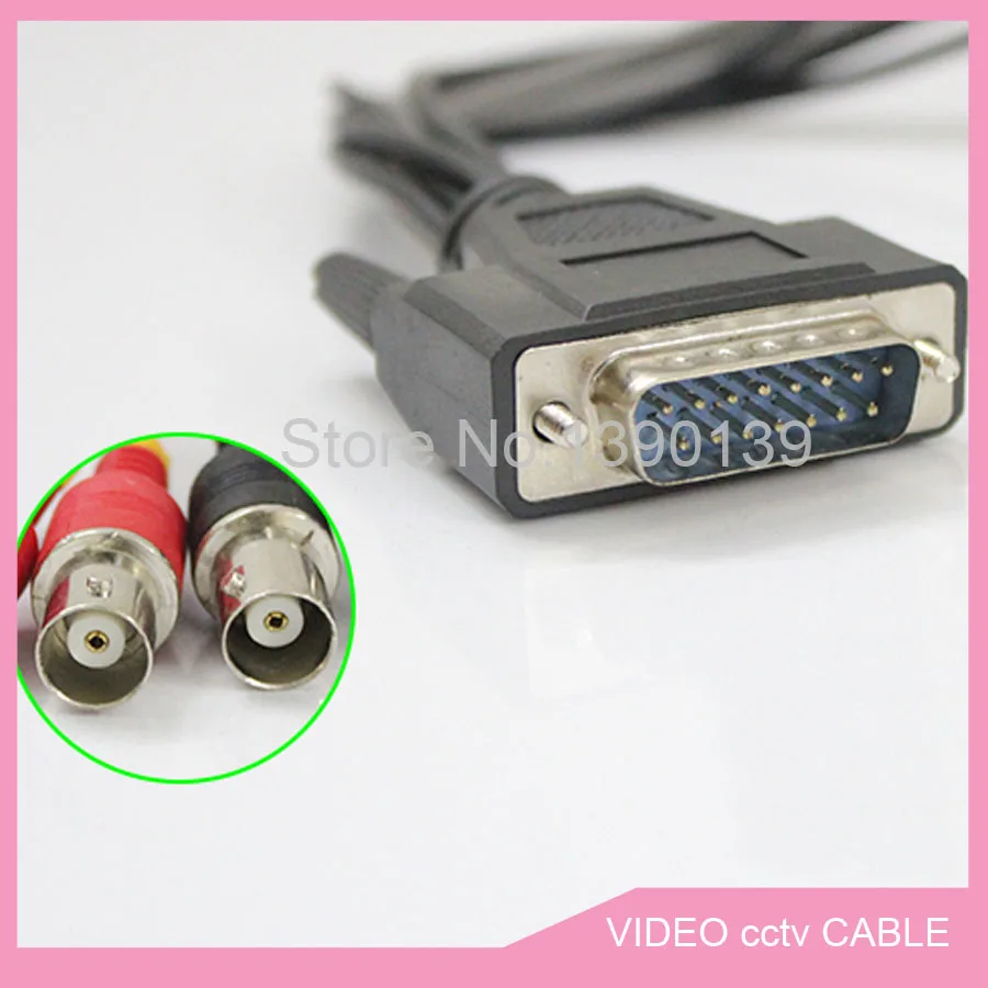 1 компл. Кабель видеонаблюдения с VGA 15P 2 ряда штекер к 8 BNC Гнездовой разъем в