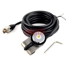 5 метров Автомобильная радиоантенна NMO крепление крышки багажника RG58U коаксиальный кабель PL-259 вилка из нержавеющей стали кронштейн