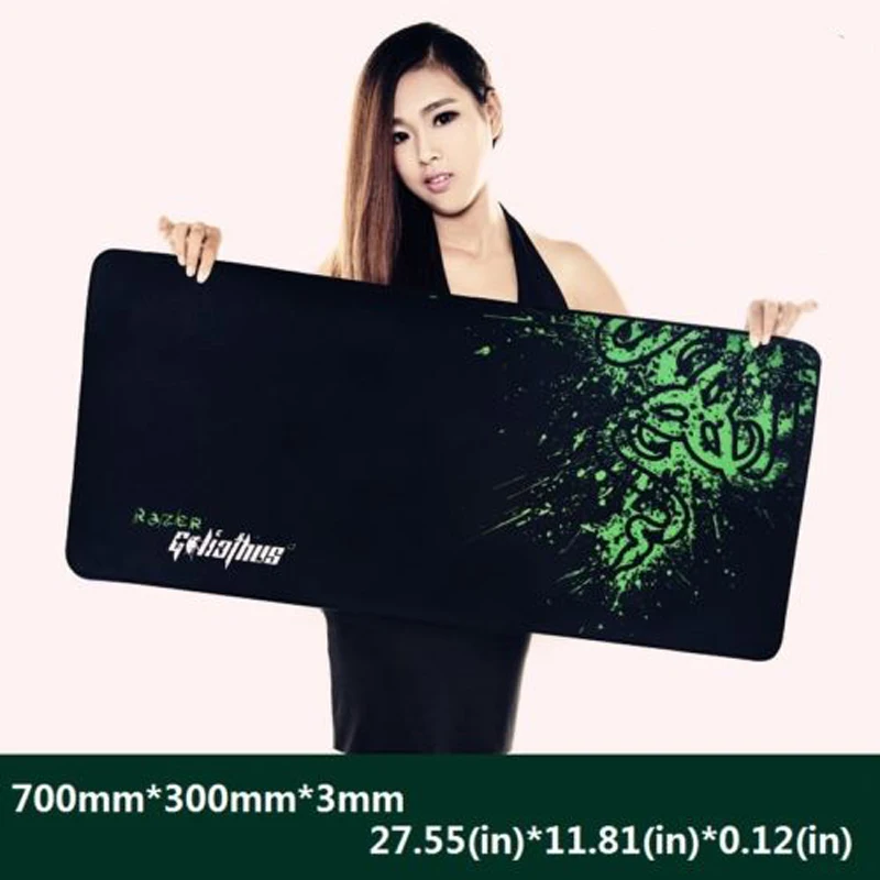 Goedkoop Aoyeah Controle Versie Grote Grote Gaming Vergrendeling Rand Mousepad Toetsenborden Mat Computer Tablet Taclado Muismat Kantoor amp; Game