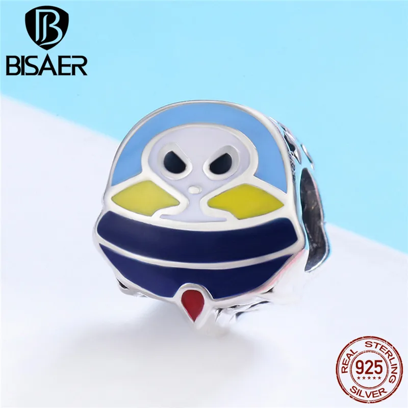 

New Arrival Beads for Charms Bracelet Bangle 925 Sterling Silver Unique Enamel Alien ET Charms Jewelry Fashion kid Gift HSC793