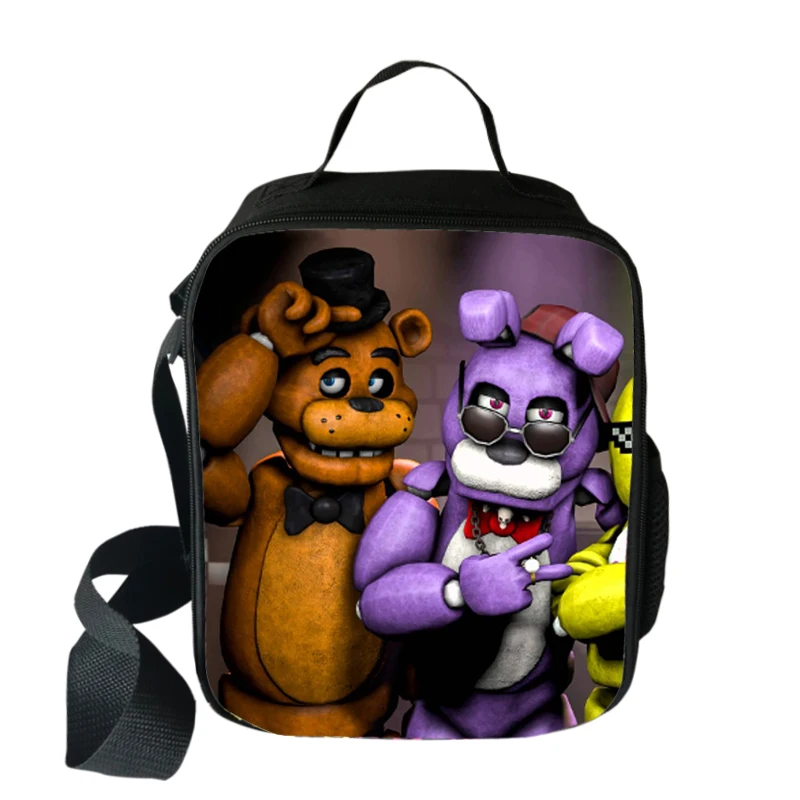 Мультяшная Портативная сумка для ланча Five Nights at Freddy женщин и мужчин