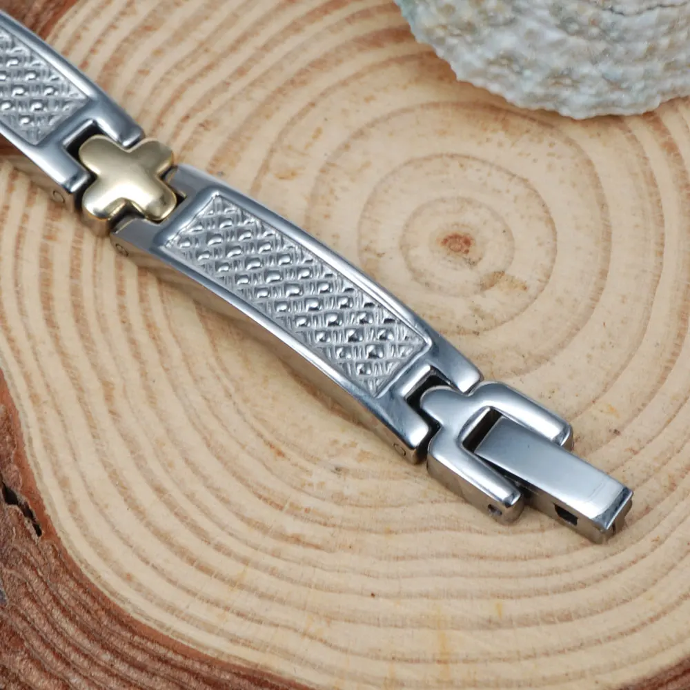 Женский и мужской браслет Wollet магнитный 5 в 1 из серебра золота|jewelry for men|bracelet