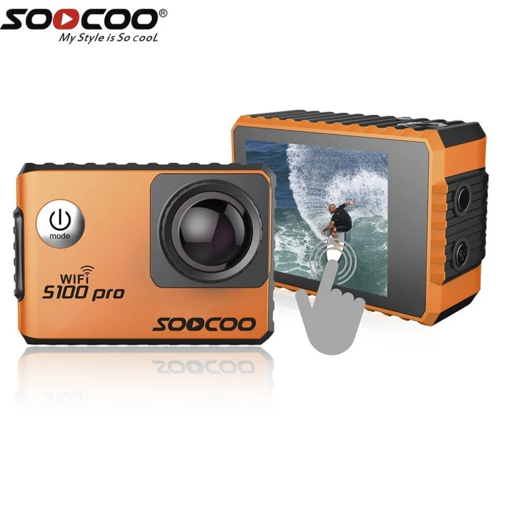 

SOOCOO Voice Control S100Pro Waterproof Action Camera Wifi 4K HD 2.0 Touch Screen Sports Camera With Microphone GPS Extension