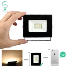 10 Вт Мини светодиодный прожектор светильник 220V 240V IP65 Водонепроницаемый Светодиодный прожектор светильник на открытом воздухе отражатель Точечный светильник Холодный белый и теплый белый светодиодный светильник Инж