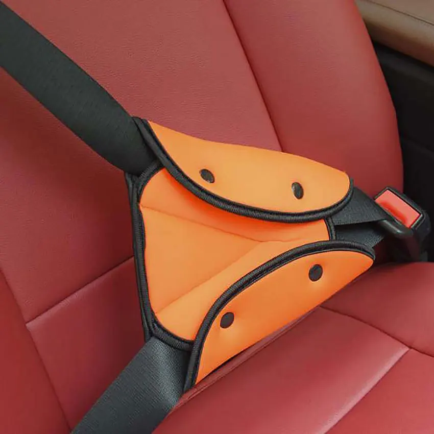 Car Child Safety Belt Triangle Holder Kids Seat Belt Buckle Adjuster