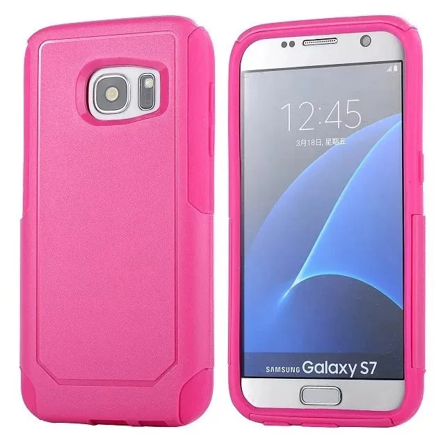 DHL hybrid 2 в 1 пластиковый+ tpu чехол для Galaxy S7, S7 края, высокое качество жесткий чехол для Galaxy S7 S7 Edge 100 шт./лот