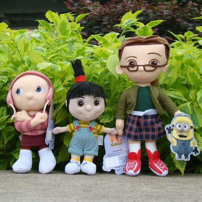 3 Pcs Despicable Me Orphan Girls Plush 