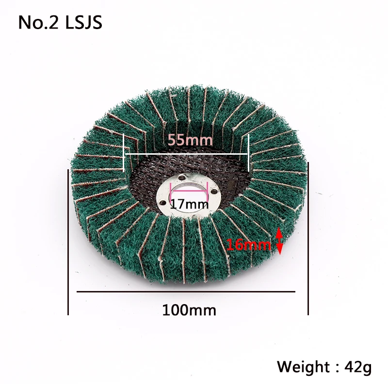 Шт. 1 шт. диаметр мм 100 мм нетканый полировальный шлифовальный диск чистящая ткань угловая шлифовальная машина откидной диск для металла