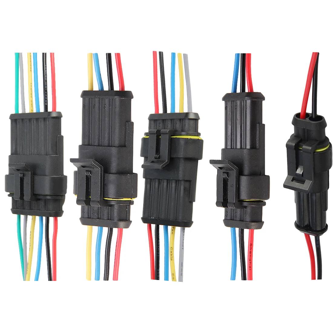 

Auto wire connector 2 3 4 5 6 Way 2P 3P 4P 5P 6P auto connector Male & Female Waterproof Electrical Connector Plug with cable