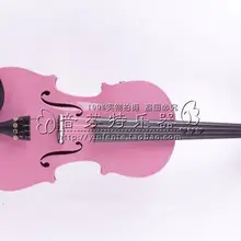 Розовая скрипка, 4 струны, 4/4, электрическая скрипка, акустическая скрипка, клен, дерево Ель, большой джек, цвет