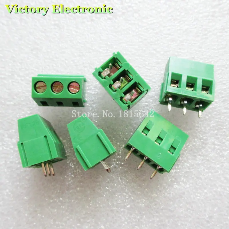 10 шт./лот KF128-5.0-3P KF128-3P 300 в А винт 3 контакта 5 0 мм прямой контакт PCB винтовой блок 26-14A
