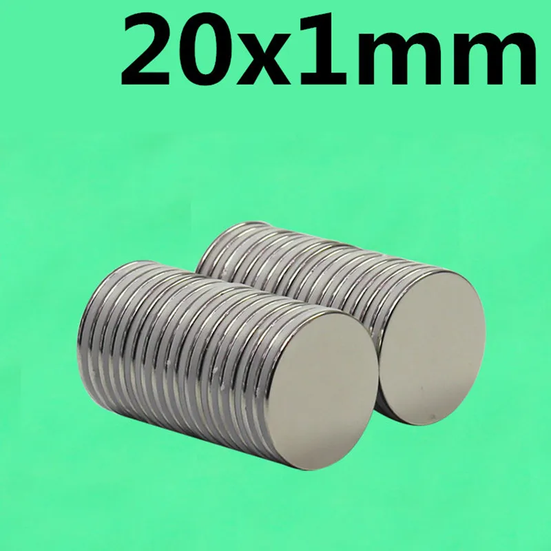 10 шт. 20 мм x 1 мм мощные Дисковые магниты 20x1 неодимовые магниты 20*1 в стиле АР-нуво соединительные магниты NdFeB магниты