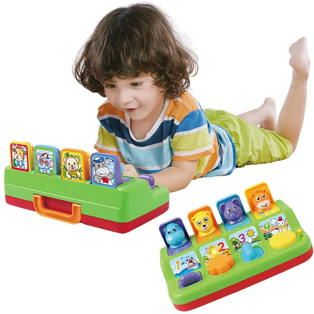 

Kids Cartoon Animals Interactive Pop Up Toy Memory Training Game Machine Gift