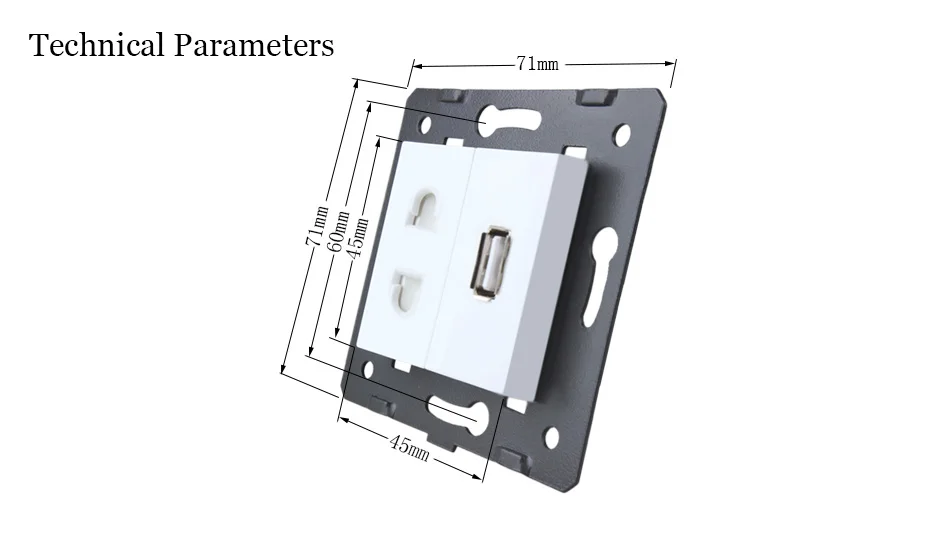 Welaik ЕС Стандартный 2 отверстия многофункциональный разъем и USB разъем Комплектующие для самостоятельной сборки белый розетки Запчасти без Стекло панель A8TSUSW