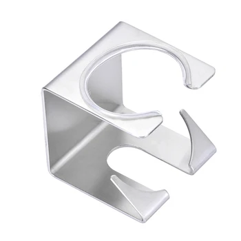 

1pc Hanger Rack Multi-Function Stainless Steel Self-Adhesive Wall Hook Retainer Hook For Razor Toothbrush Plug