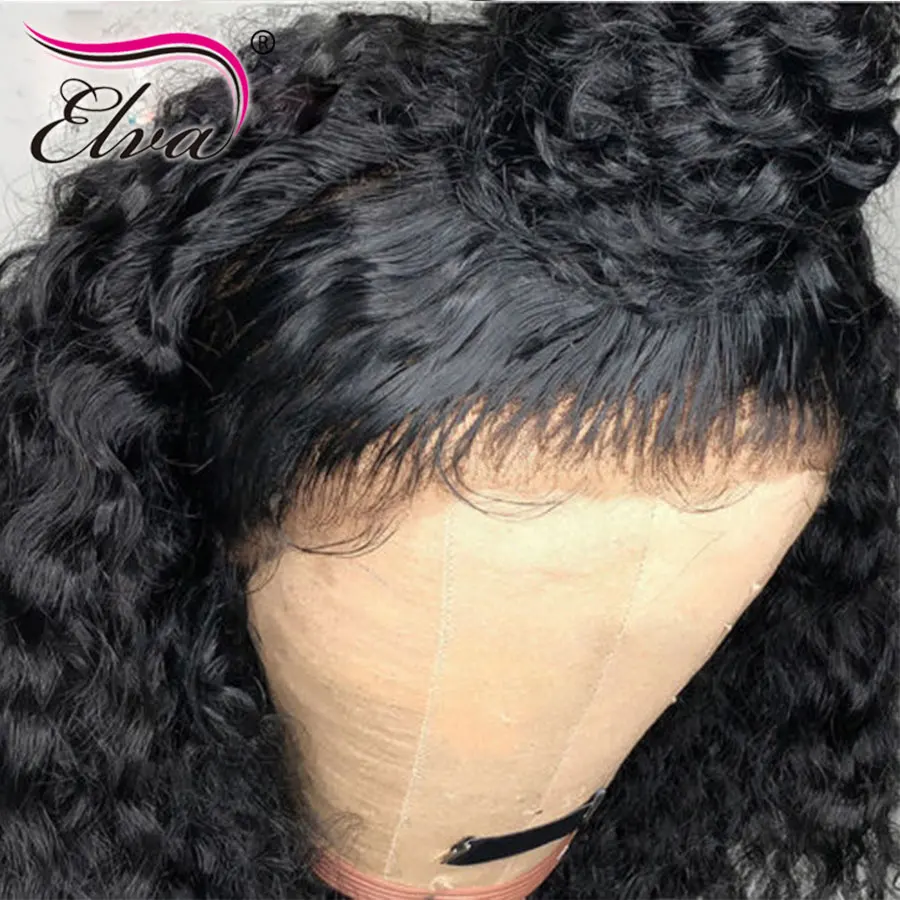 Elva волосы полный кружево натуральные волосы Искусственные парики вьющиеся бразильские волосы remy кружево Искусственные парики отбеленные узлы пре