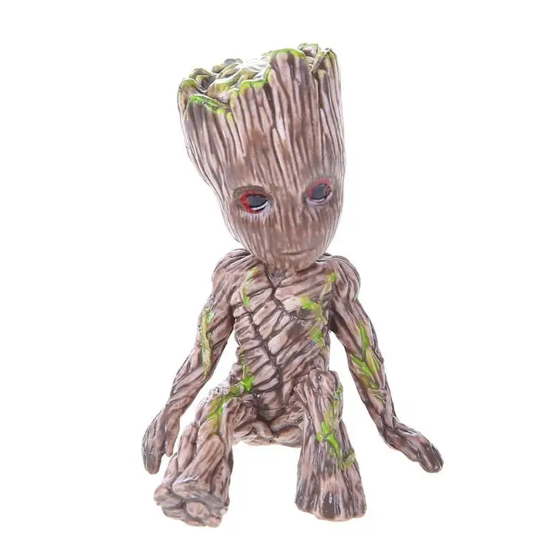 Anime Figure Guardians of The Galaxy 2 Tree Man Baby Action Figure Sitting Tree Man Model Kids Toy Brinqued Desktop Decor Gift