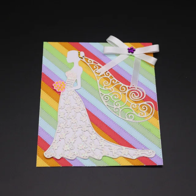 METAL CUTTING DIES Lady Wedding Dress Bride Flower Model Show Scrapbook Card PAPER CRAFT Embossing Art METAL CUTTING DIES Lady Wedding Dress Bride Flower Model Show Scrapbook Card PAPER CRAFT Embossing Art