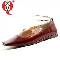 ZVQ shoes women 2019 spring new concise casual high quality genuine leather popular women flats outside slip-on plus size shoes