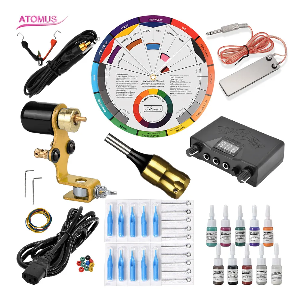 

Rotatory Tattoo Machines Kit Tatuagem Iniciante Tatouage Rotative Tattoo Machine Rotary Set Nueva Llega Suplies Tatoo Tatto Tool