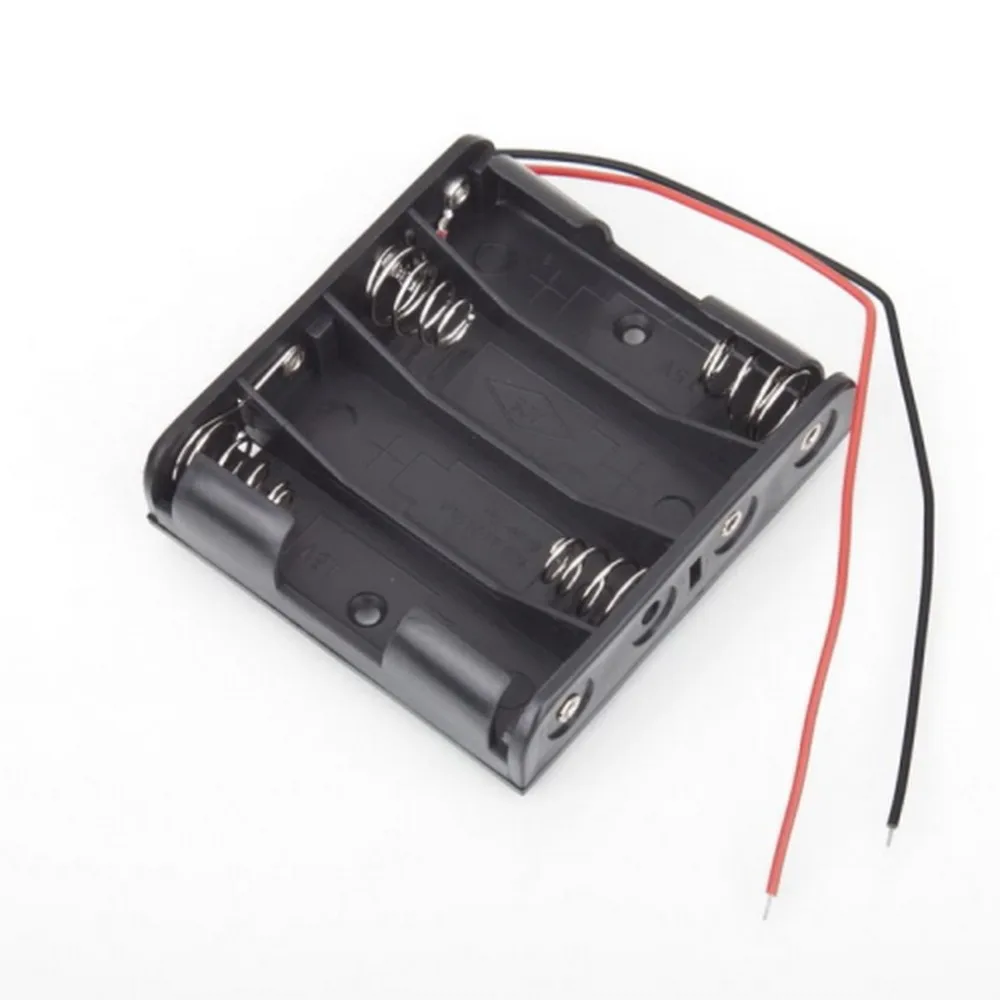 

1 Pcs New Battery Box Slot Holder Case for 4 Packs Standard AA 2A Batteries Stack 6V Dropshipping