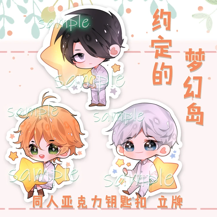 Акриловый брелок для косплея Neverland Yakusoku no Emma Ray Norman подвеска телефона в японском