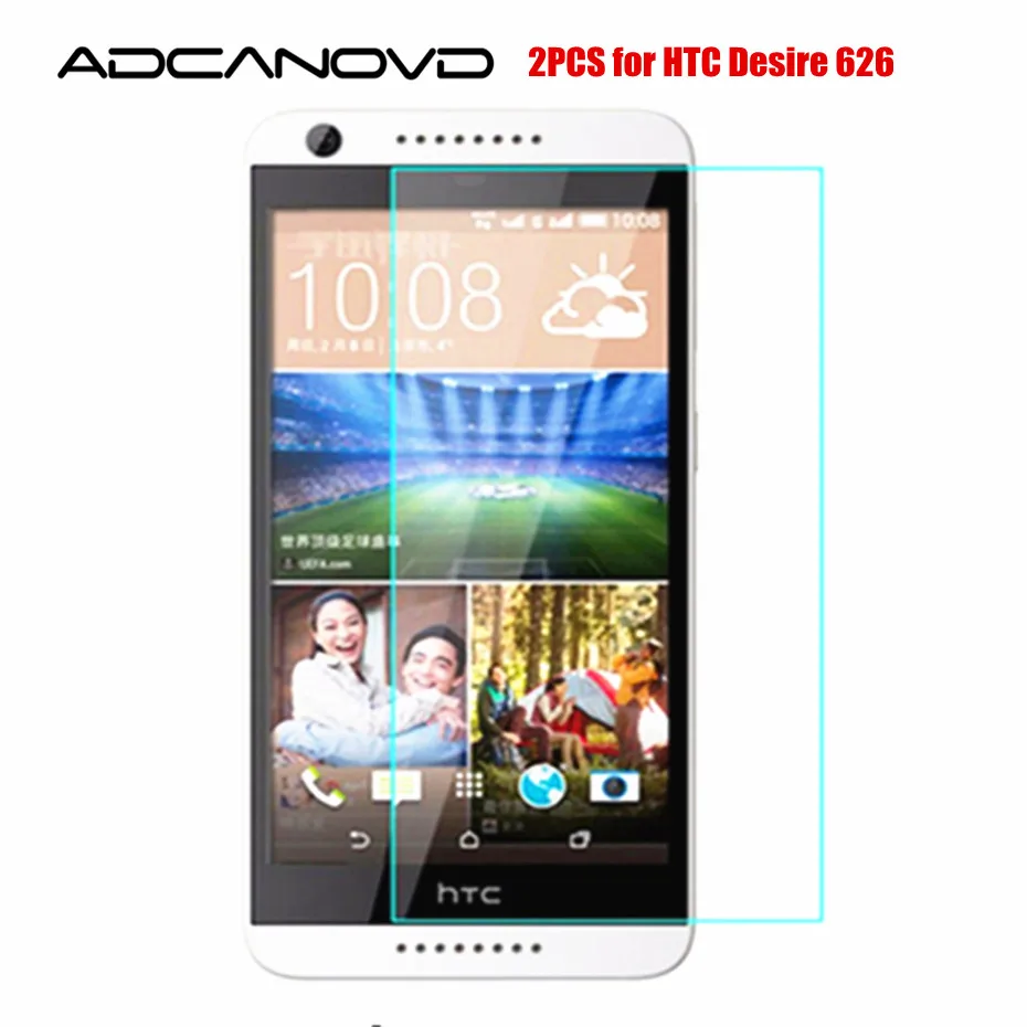 2 шт./лот закаленное стекло для HTC Desire 626 двойная Sim Защитная пленка экрана на 626s D626W