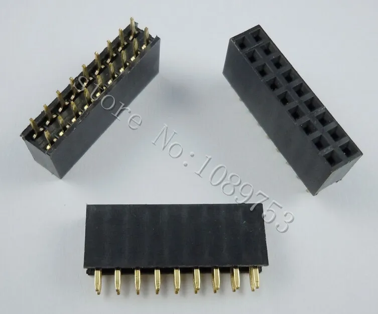 

50pcs 2x9 Pin 2.54mm Double Row Female Pin Header 18P PCB Socket Connector