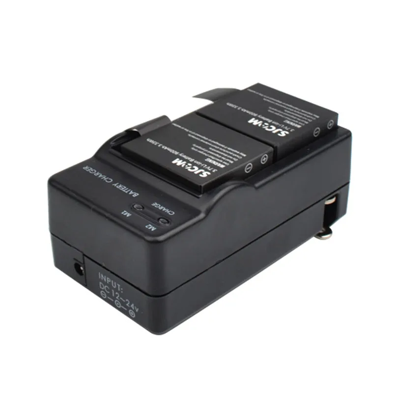 Dual Port Fast Charging Portable Battery Charger for SJCAM SJ4000 sj5000 EKEN H9 h9r Action Camera Accessories | Электроника