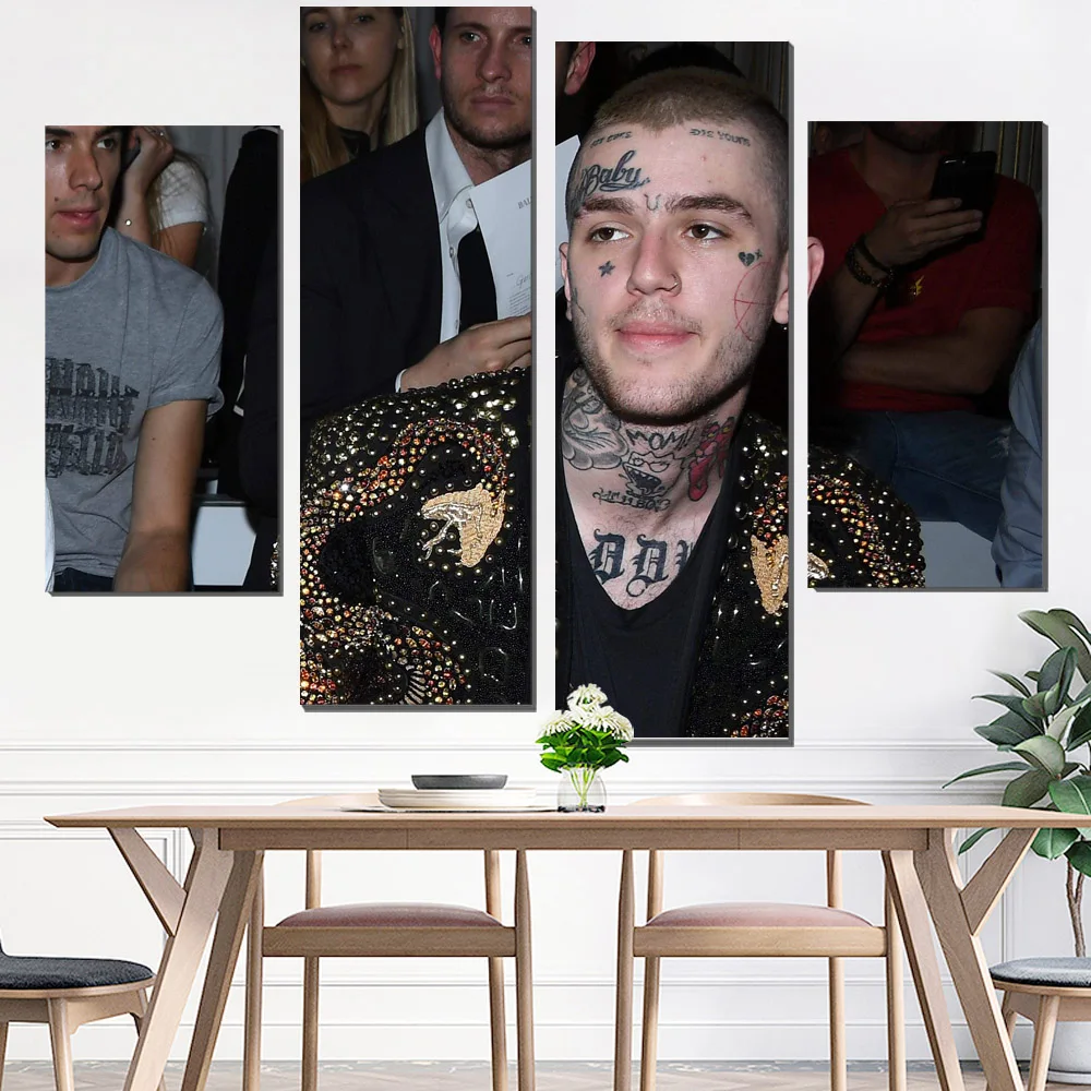 Lil Peep Холст плакат холст живопись для гостиной стены Искусство Печать на холсте декоративные картины Модульная картина жикле поп - Цвет: Красный