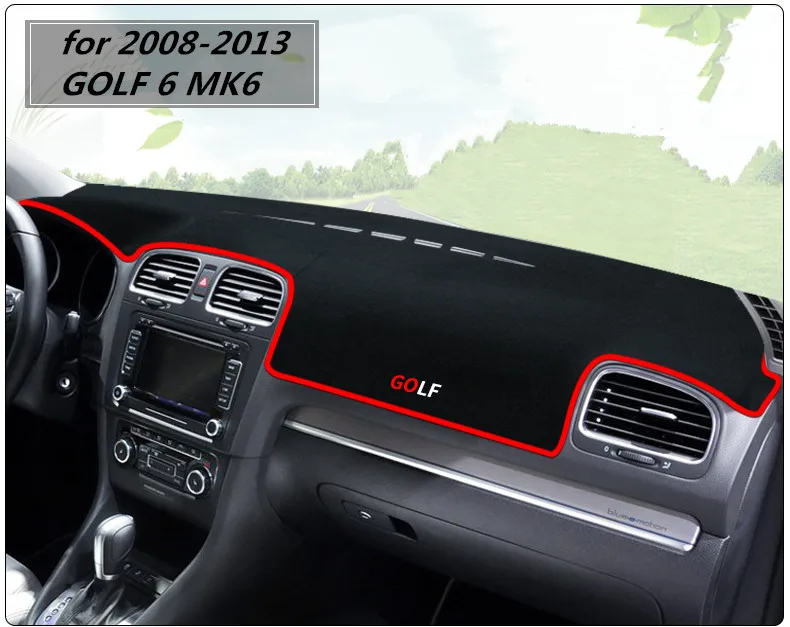 Внутренний автомобильный коврик LHD для VolksWagen 2010 2013 GOLF 6 MK6 2014 2018 7 MK7|Наклейки салона
