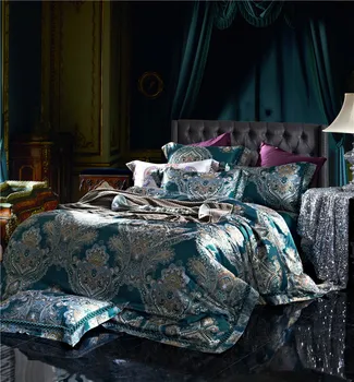 

Embroideredy Egyptian cotton Bedding queen King size 4pcs Bedding set Duvet Quilt cover Bedsheet Pillowcase