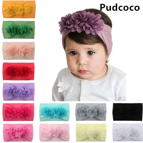 

Kids Girl Baby Toddler Flower Headband Hair Band Accessories Headwear Head Wrap 13 Colours