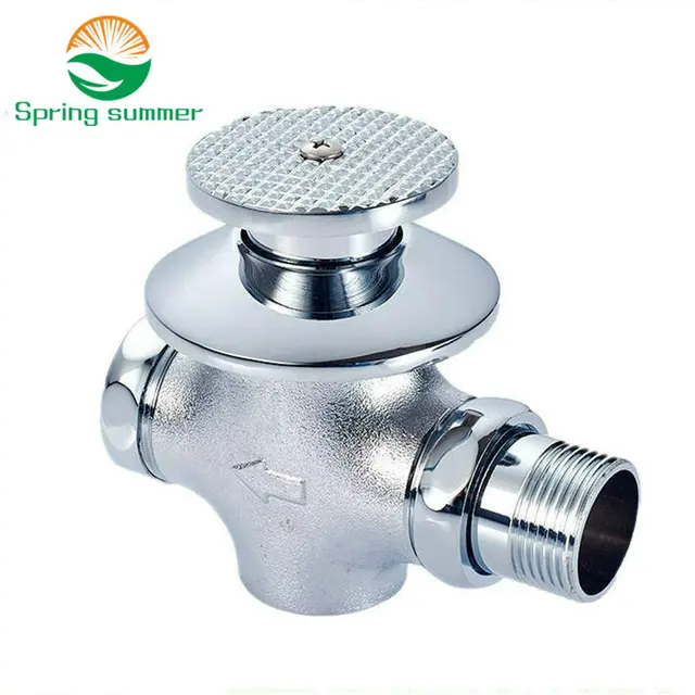 spring summer brass manual lever handle toilet flush valve time