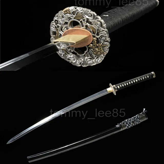 Hand Japanese Katana 9260 Spring Steel Samurai Sword Full Tang