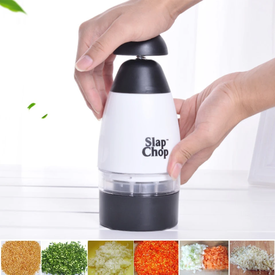 

Stainless Steel Manual Garlic Press Crusher Squeezer Slap Chop Food Chopper Onion Cutter Vegetable Fruit Ginger Garlic Crusher
