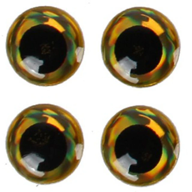 100pcs Fishing Lure Eyes 3D Holographic Fish Eyes Sticker Fly Tying Jig