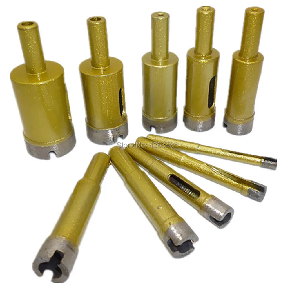 10pcs 6mm 28mm Diamond Hole Saw Set Drill Bit Tile Glass Marble Cutter