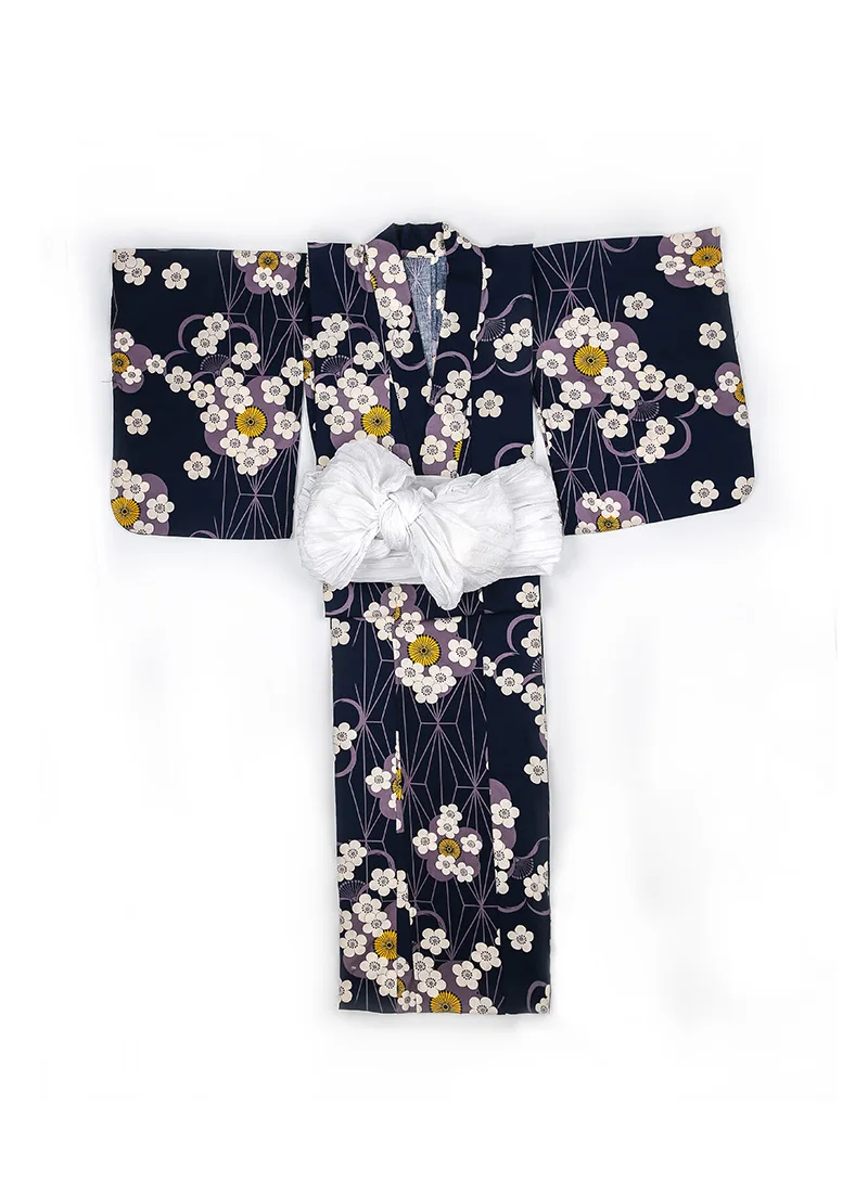 Японский халат и кимоно из чистого хлопка с цветком вишни