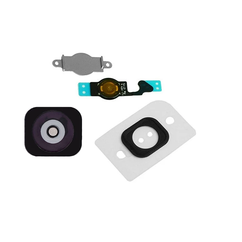 

4pcs/set for iPhone 5 5G Home Button Flex Home Button Menu with Flex Cable Key Cap Black & White