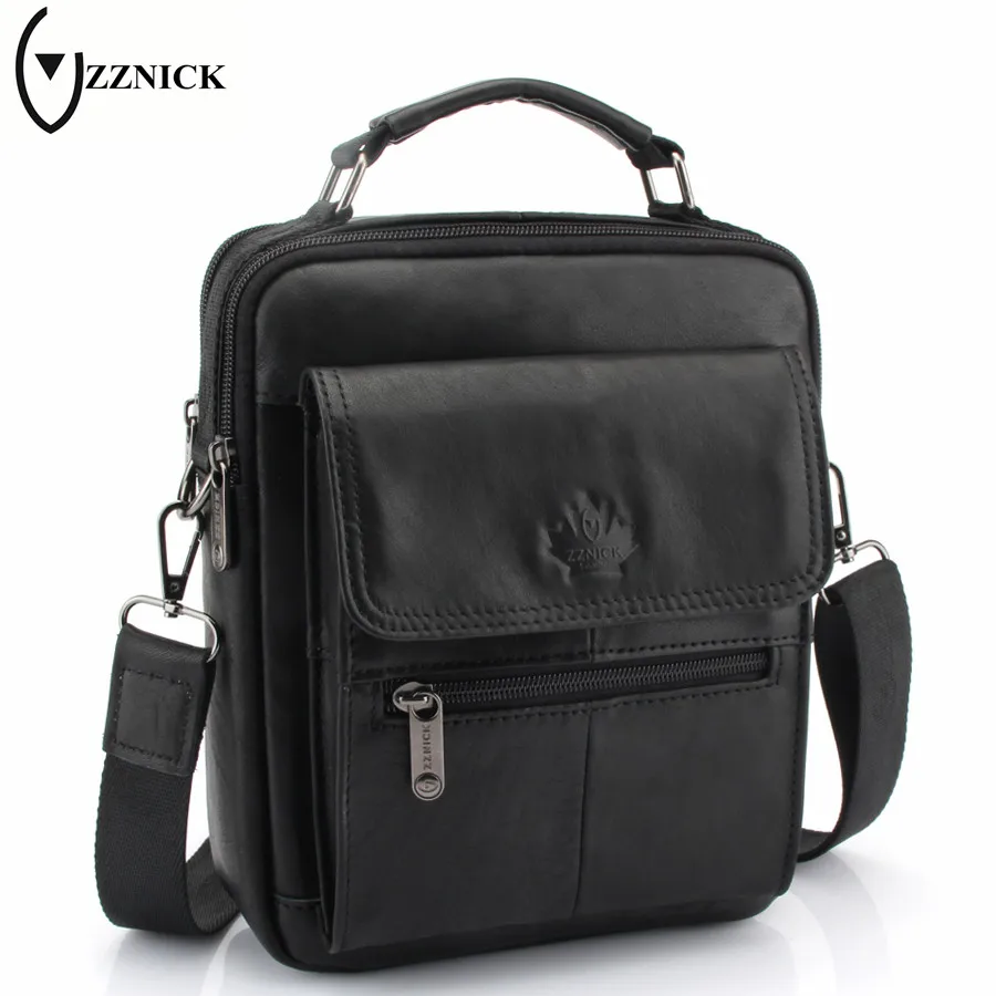 Сумка мессенджер Мужская из натуральной кожи с воском|leather messenger bag|fashion shoulder