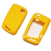Жесткий пластиковый Чехол для дистанционного ключа желтый для Volkswagen для VW GOLF Mk7