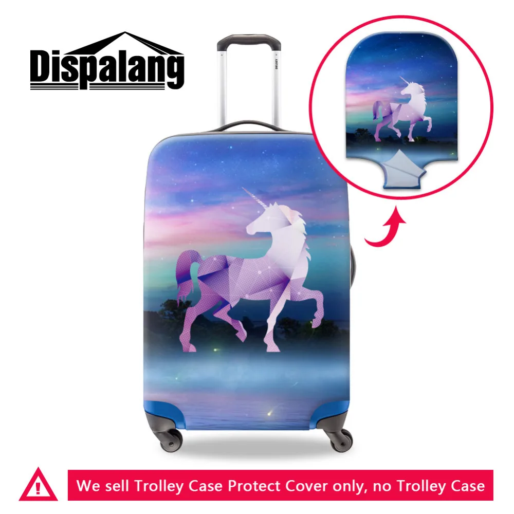 cartoon horse unicorn luggage covers