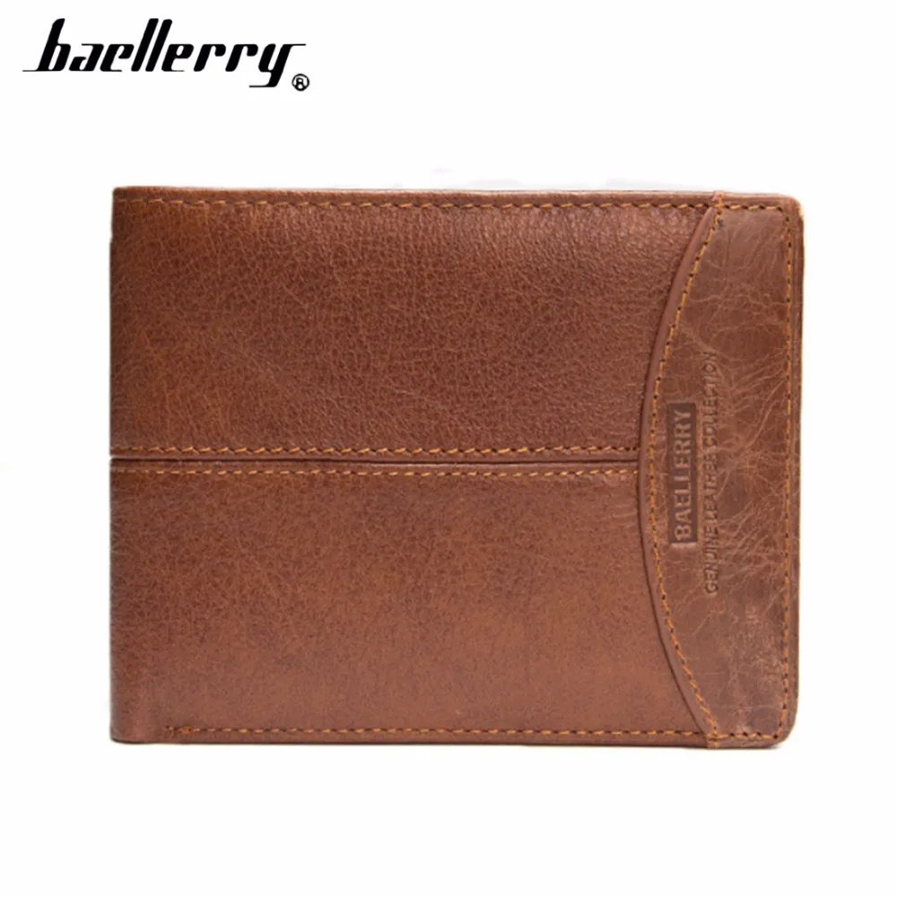 

Baellerry PU LeatherCard Holder Photo Holder Short Style Men Wallet Business Men Male Note Compartmen Men Purse Top Quality