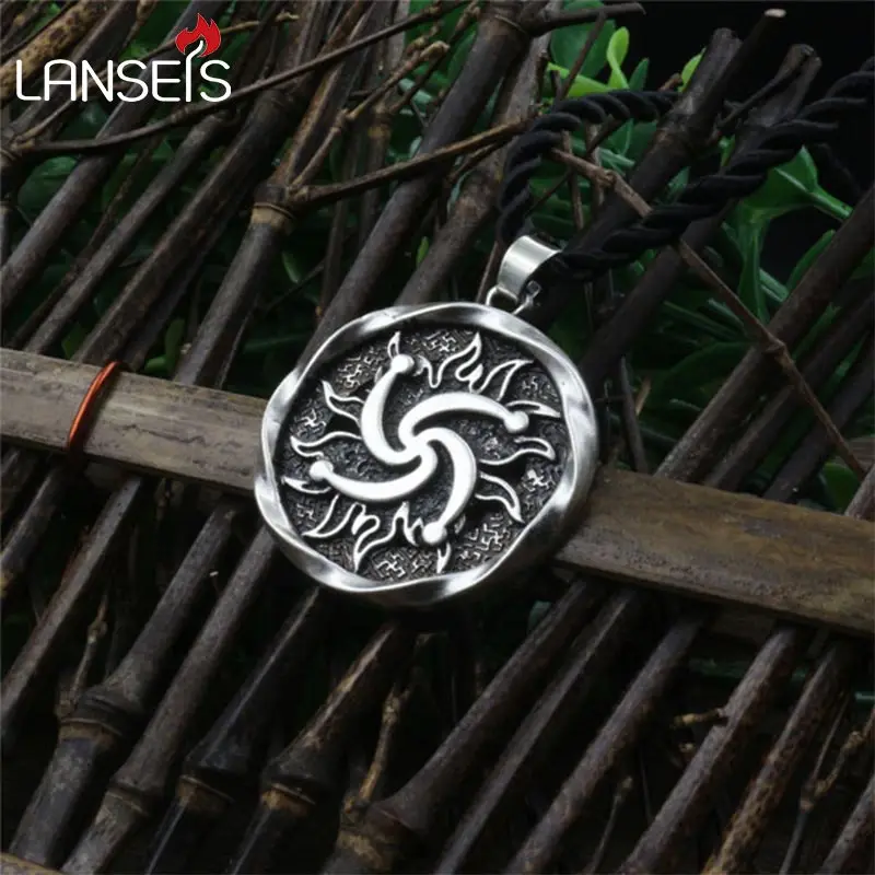 

1pcs Rod Symbol Pendant Pagan Jewelry Slavic Amulet Swastika. Ancient slavic talisman pendant men necklace norse Occult Symbol