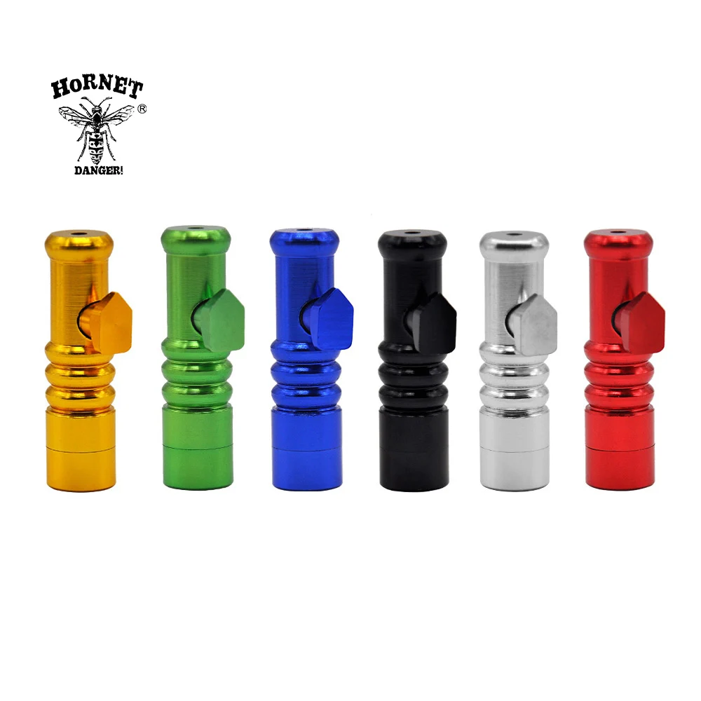 

HORNET Aluminum Snorter Sniffer Bullet Snuff Snorter Powder Rocket Dispenser Boxes 54MM Metal Snuff Snorter Bottle Nasal Box